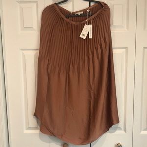 Rose Vince camel skirt pleated size 6